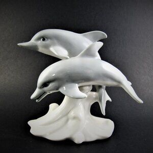 OTAGARI porcelain Dolphins figurine made in Japan